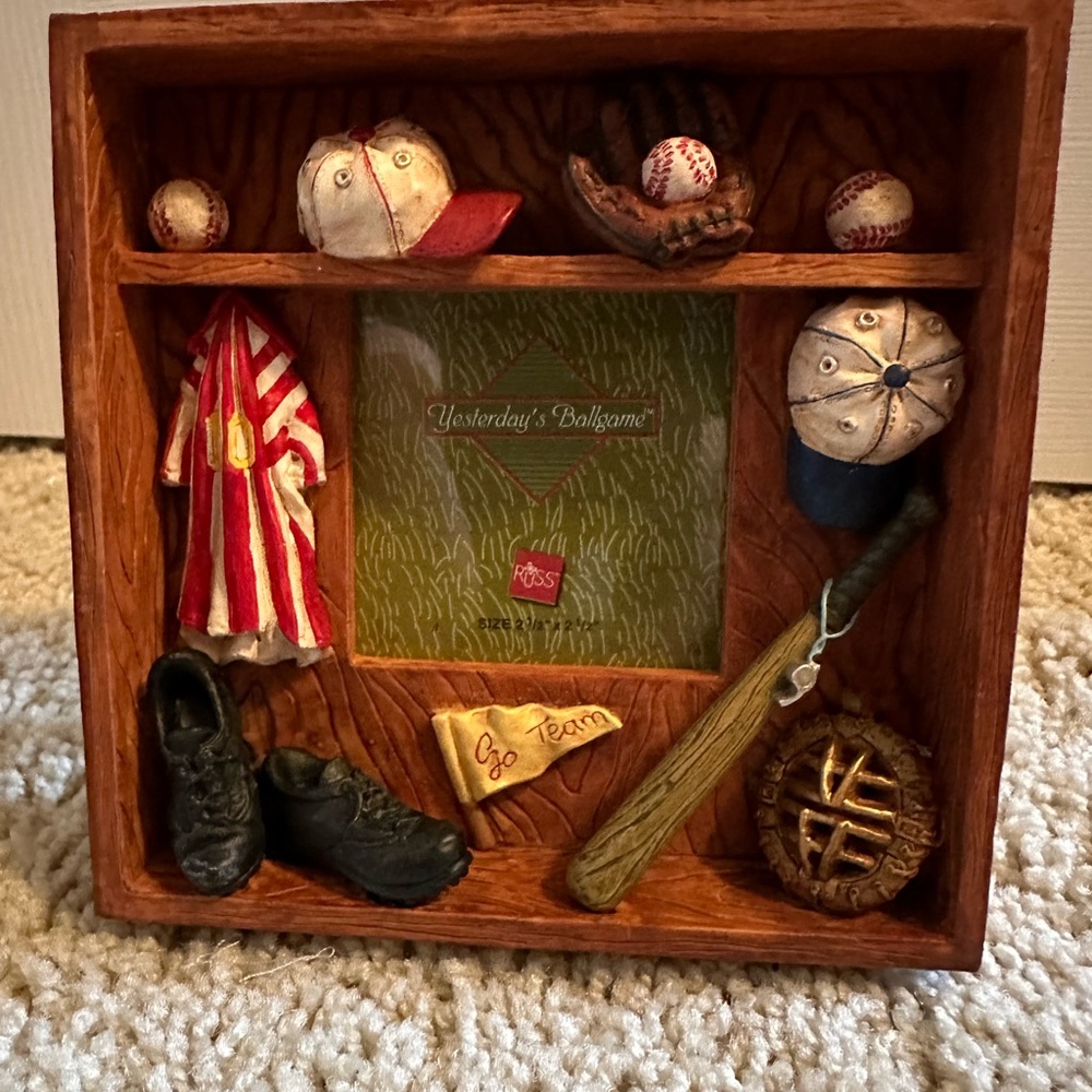 Russ yesterdays ballgame photo frame